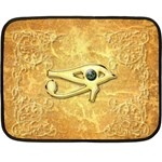 The All Seeing Eye With Eye Made Of Diamond Double Sided Fleece Blanket (Mini)  35 x27  Blanket Front