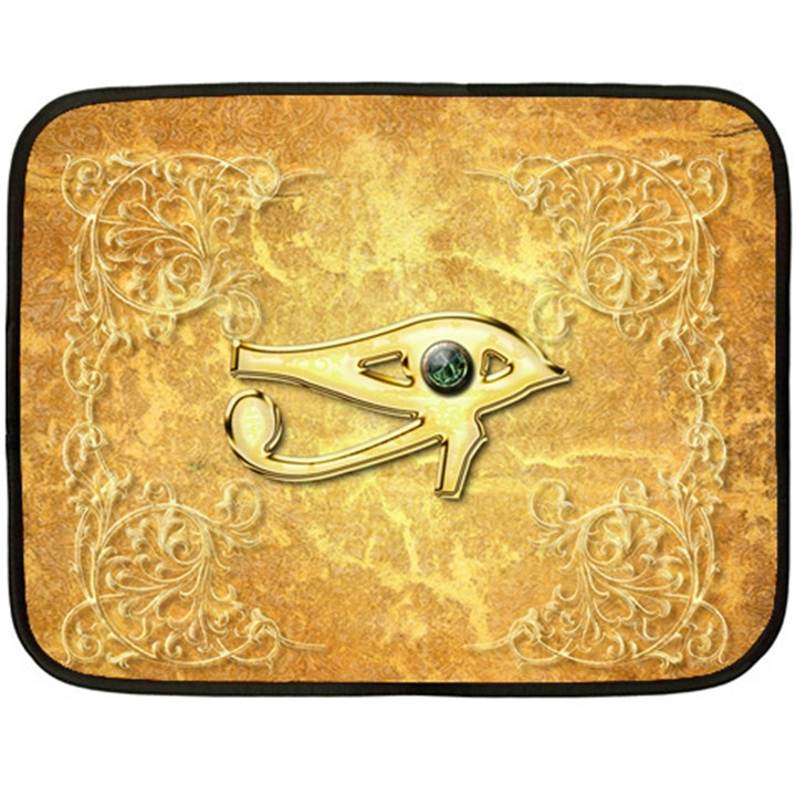 The All Seeing Eye With Eye Made Of Diamond Double Sided Fleece Blanket (Mini) 