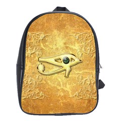 The All Seeing Eye With Eye Made Of Diamond School Bags(large) 