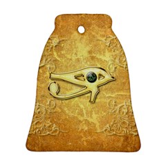 The All Seeing Eye With Eye Made Of Diamond Ornament (bell)  by FantasyWorld7