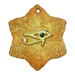 The All Seeing Eye With Eye Made Of Diamond Snowflake Ornament (2-Side) Back