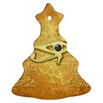 The All Seeing Eye With Eye Made Of Diamond Christmas Tree Ornament (2 Sides) Front