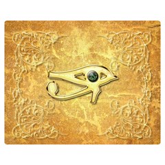 The All Seeing Eye With Eye Made Of Diamond Double Sided Flano Blanket (medium)  by FantasyWorld7