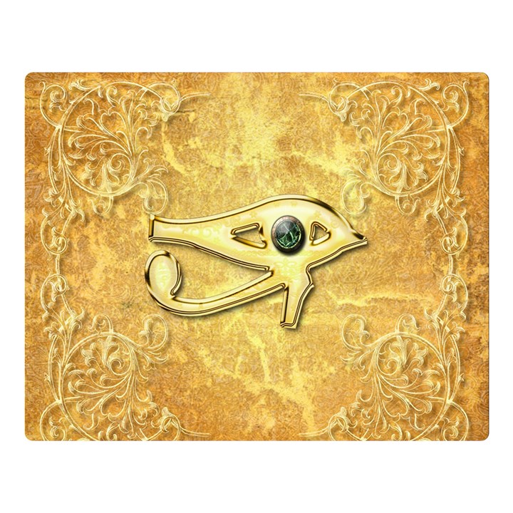 The All Seeing Eye With Eye Made Of Diamond Double Sided Flano Blanket (Large) 