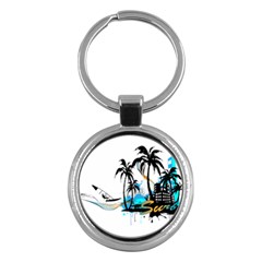 Surfing Key Chains (round) 