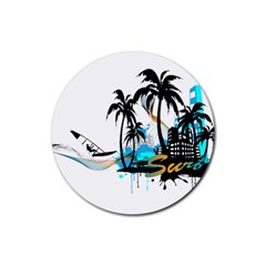 Surfing Rubber Coaster (round) 