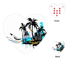 Surfing Playing Cards (heart) 