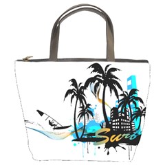 Surfing Bucket Bags by EnjoymentArt