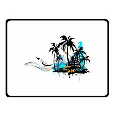 Surfing Fleece Blanket (small)