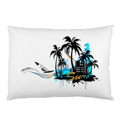 Surfing Pillow Cases (two Sides) by EnjoymentArt