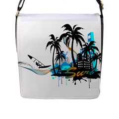 Surfing Flap Messenger Bag (l) 