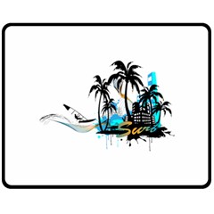 Surfing Double Sided Fleece Blanket (medium) 