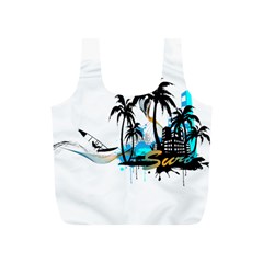 Surfing Full Print Recycle Bags (s)  by EnjoymentArt