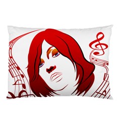 Women Face With Clef Pillow Cases