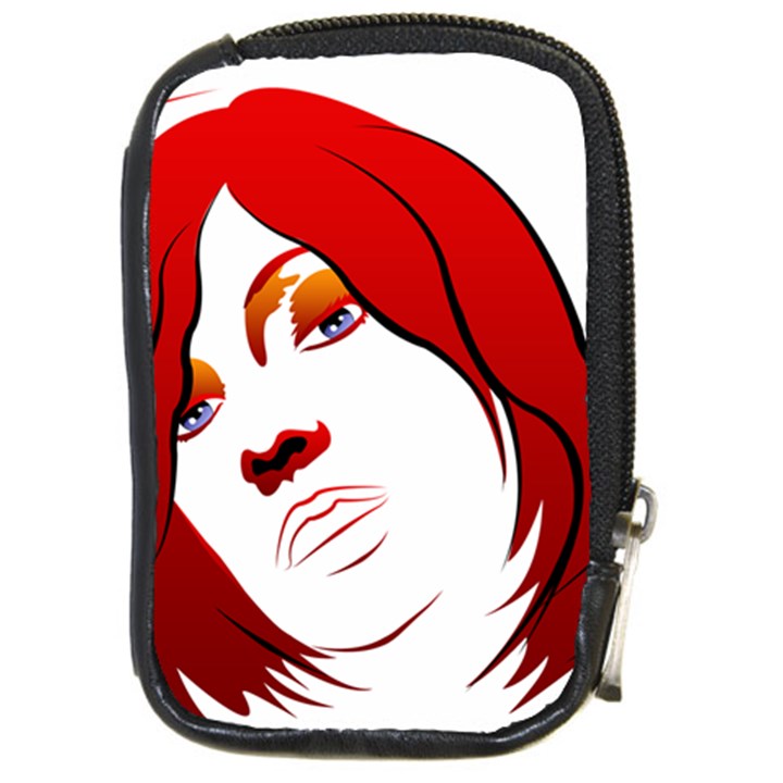 Women face with clef Compact Camera Cases