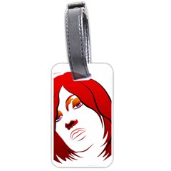 Women Face With Clef Luggage Tags (one Side) 