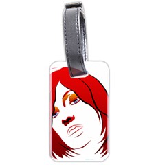 Women Face With Clef Luggage Tags (two Sides)