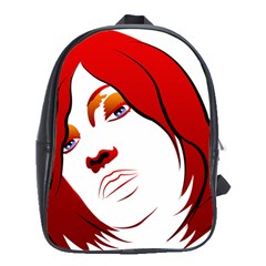 Women Face With Clef School Bags (xl)  by EnjoymentArt