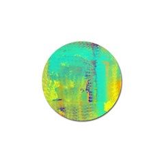 Abstract In Turquoise, Gold, And Copper Golf Ball Marker (10 Pack)