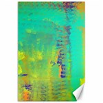 Abstract in Turquoise, Gold, and Copper Canvas 24  x 36  23.35 x34.74  Canvas - 1