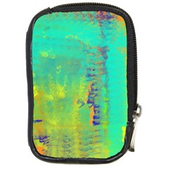 Abstract In Turquoise, Gold, And Copper Compact Camera Cases