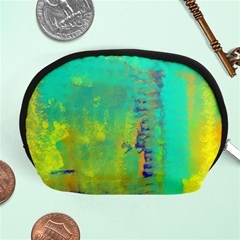 Abstract In Turquoise, Gold, And Copper Accessory Pouches (medium) 