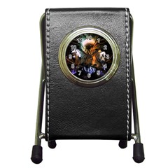 Wonderful Horses In The Universe Pen Holder Desk Clocks