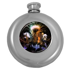 Wonderful Horses In The Universe Round Hip Flask (5 Oz)