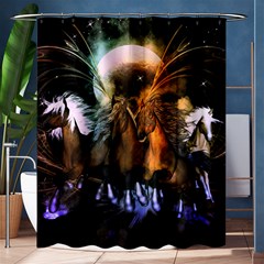 Wonderful Horses In The Universe Shower Curtain 60  X 72  (medium) 