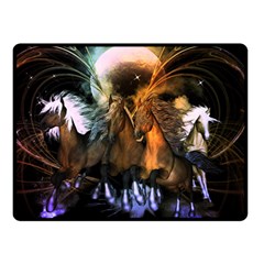 Wonderful Horses In The Universe Double Sided Fleece Blanket (small) 