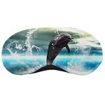 Funny Dolphin Jumping By A Heart Made Of Water Sleeping Masks