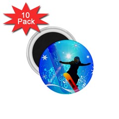 Snowboarding 1 75  Magnets (10 Pack)  by FantasyWorld7