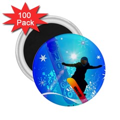 Snowboarding 2 25  Magnets (100 Pack)  by FantasyWorld7