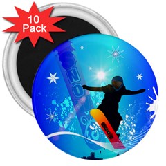 Snowboarding 3  Magnets (10 Pack)  by FantasyWorld7