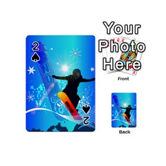 Snowboarding Playing Cards 54 (mini)  by FantasyWorld7