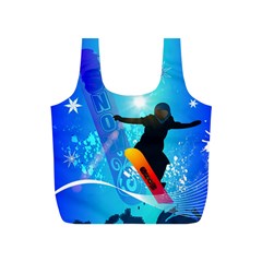 Snowboarding Full Print Recycle Bags (s) 