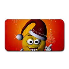 Cute Funny Christmas Smiley With Christmas Tree Medium Bar Mats by FantasyWorld7