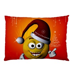 Cute Funny Christmas Smiley With Christmas Tree Pillow Cases by FantasyWorld7