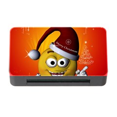 Cute Funny Christmas Smiley With Christmas Tree Memory Card Reader With Cf by FantasyWorld7