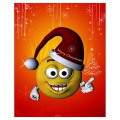 Cute Funny Christmas Smiley With Christmas Tree Drawstring Bag (small) by FantasyWorld7