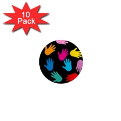 All Over Hands 1  Mini Magnet (10 Pack) 