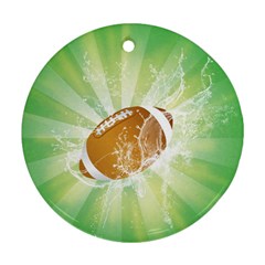 American Football  Round Ornament (two Sides) 