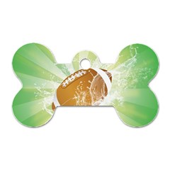 American Football  Dog Tag Bone (one Side)