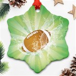 American Football  Snowflake Ornament (2-Side) Back