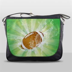 American Football  Messenger Bags by FantasyWorld7