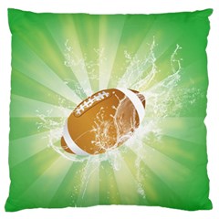 American Football  Large Flano Cushion Cases (one Side) 