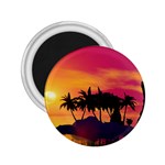 Wonderful Sunset Over The Island 2.25  Magnets Front