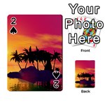 Wonderful Sunset Over The Island Playing Cards 54 Designs  Front - Spade2