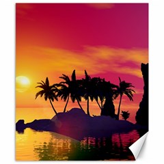 Wonderful Sunset Over The Island Canvas 8  X 10  by FantasyWorld7