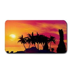 Wonderful Sunset Over The Island Medium Bar Mats